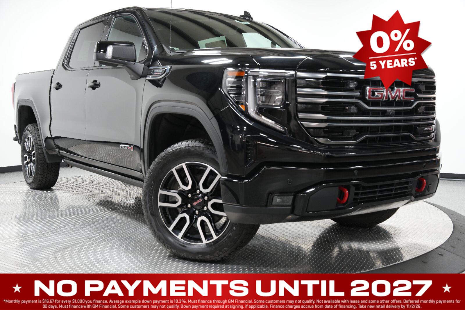 Onyx Black 2026 GMC Sierra 1500 Pickup Truck Four-Wheel Drive Automatic