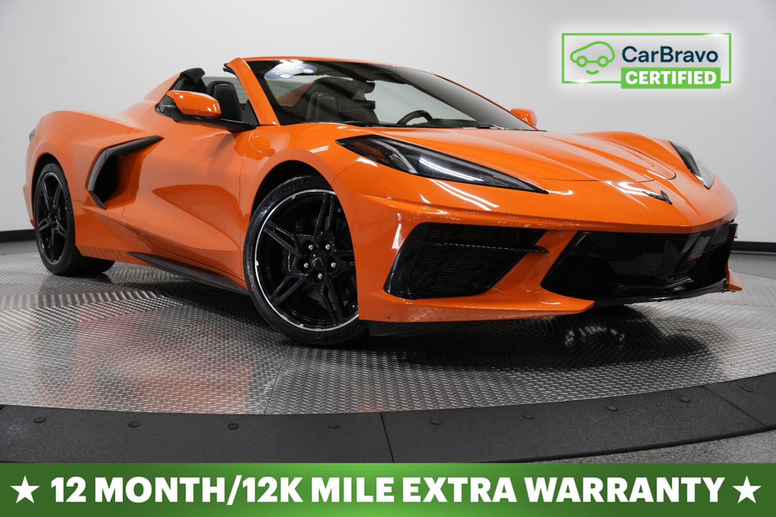 Amplify Orange Tintcoat 2024 Chevrolet Corvette Convertible Rear-Wheel Drive 8-Speed Dual Clutch