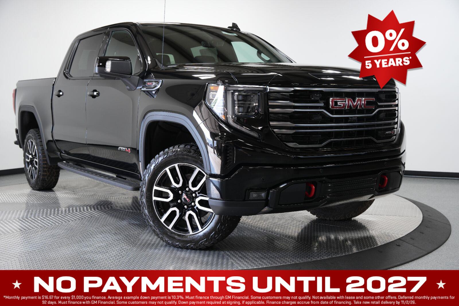 Onyx Black 2026 GMC Sierra 1500 Pickup Truck Four-Wheel Drive Automatic