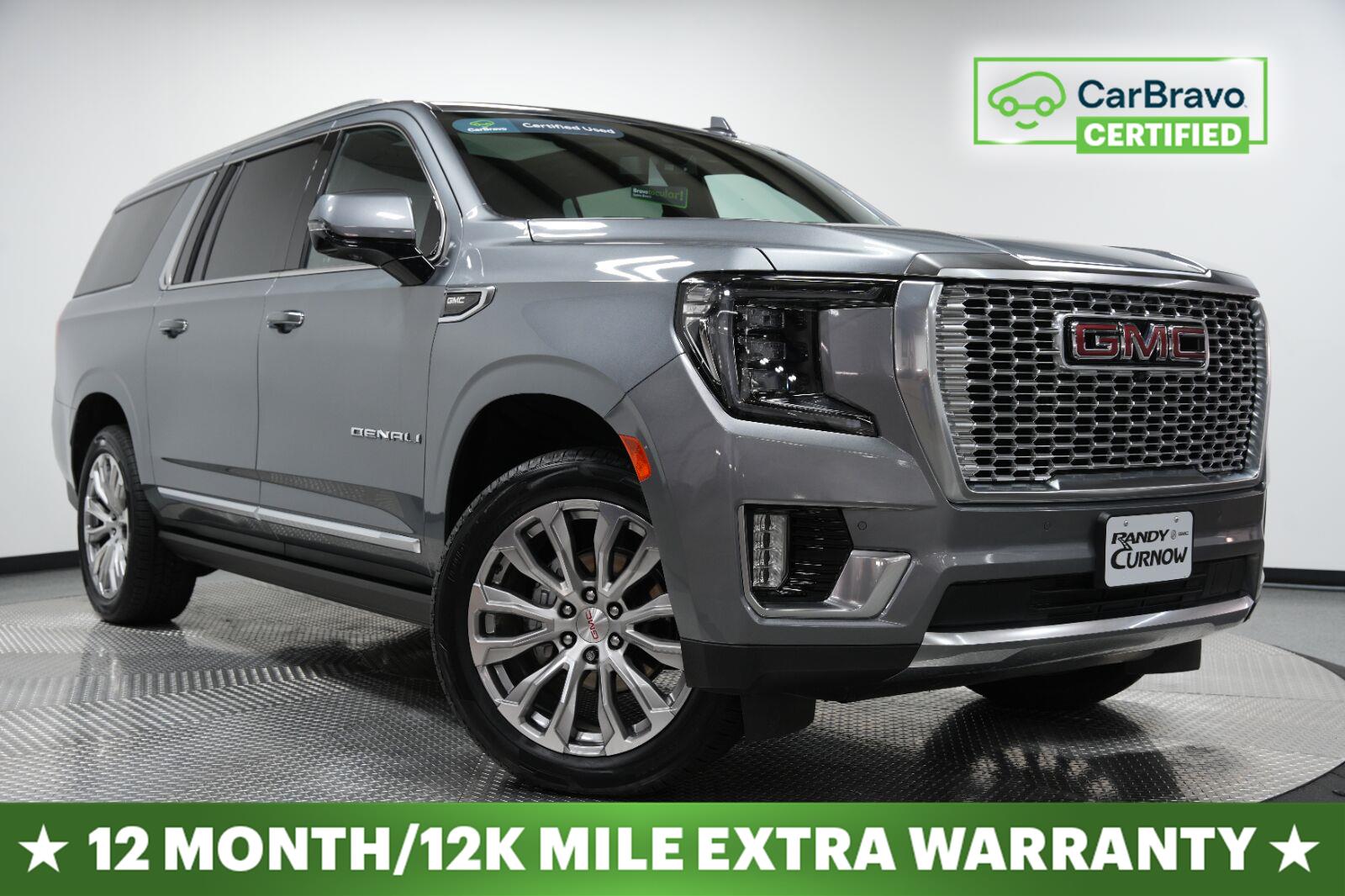 Gray (Satin Steel Metallic) 2022 GMC Yukon XL SUV / Crossover Four-Wheel Drive Automatic