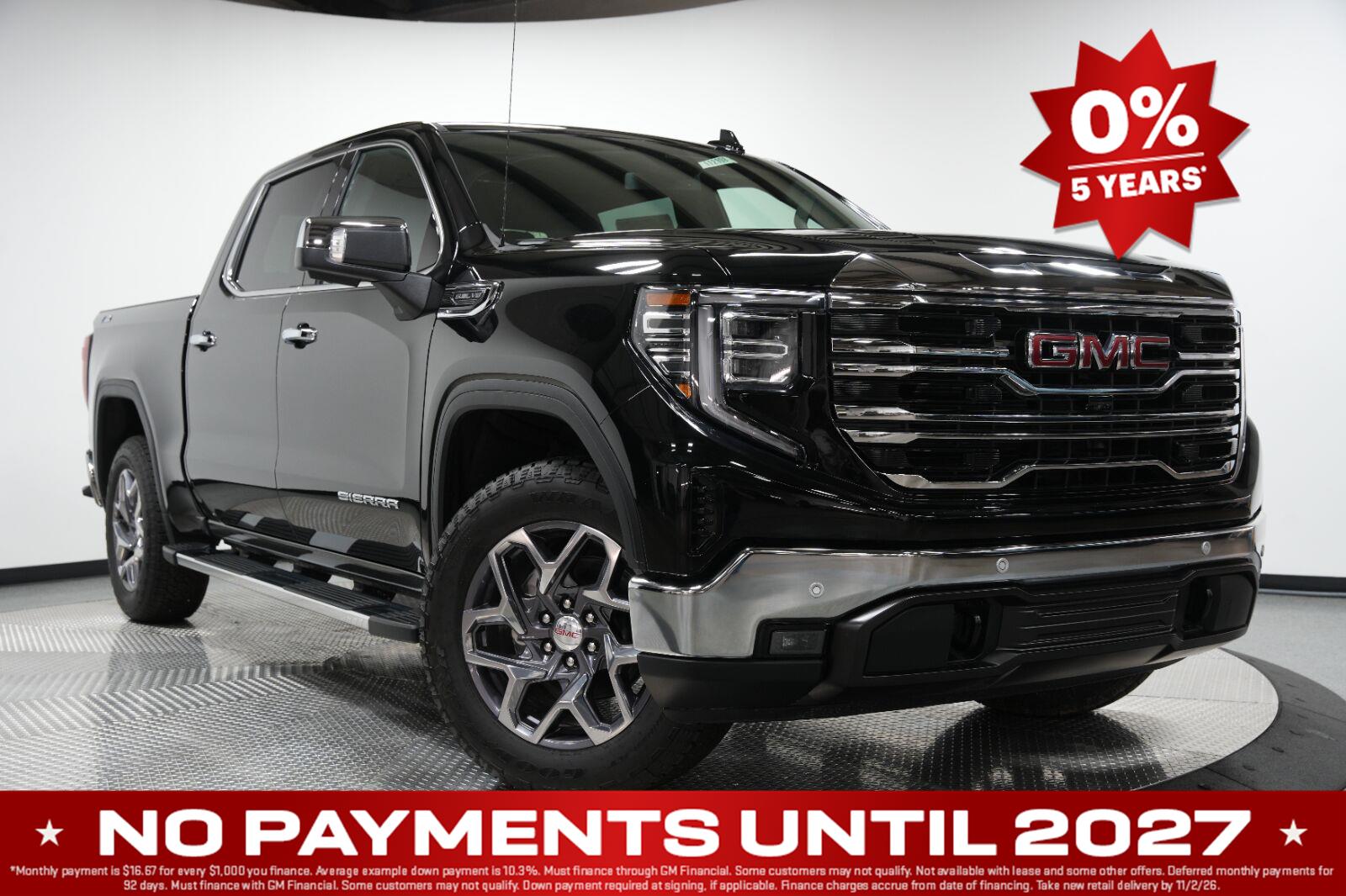 Onyx Black 2026 GMC Sierra 1500 Pickup Truck Four-Wheel Drive Automatic