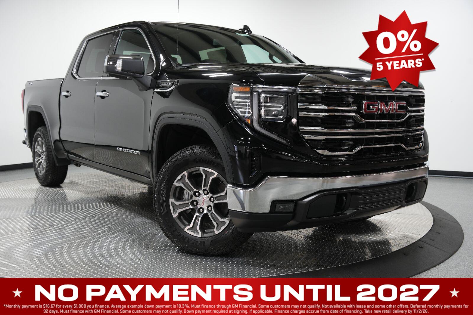 Onyx Black 2026 GMC Sierra 1500 Pickup Truck Four-Wheel Drive Automatic