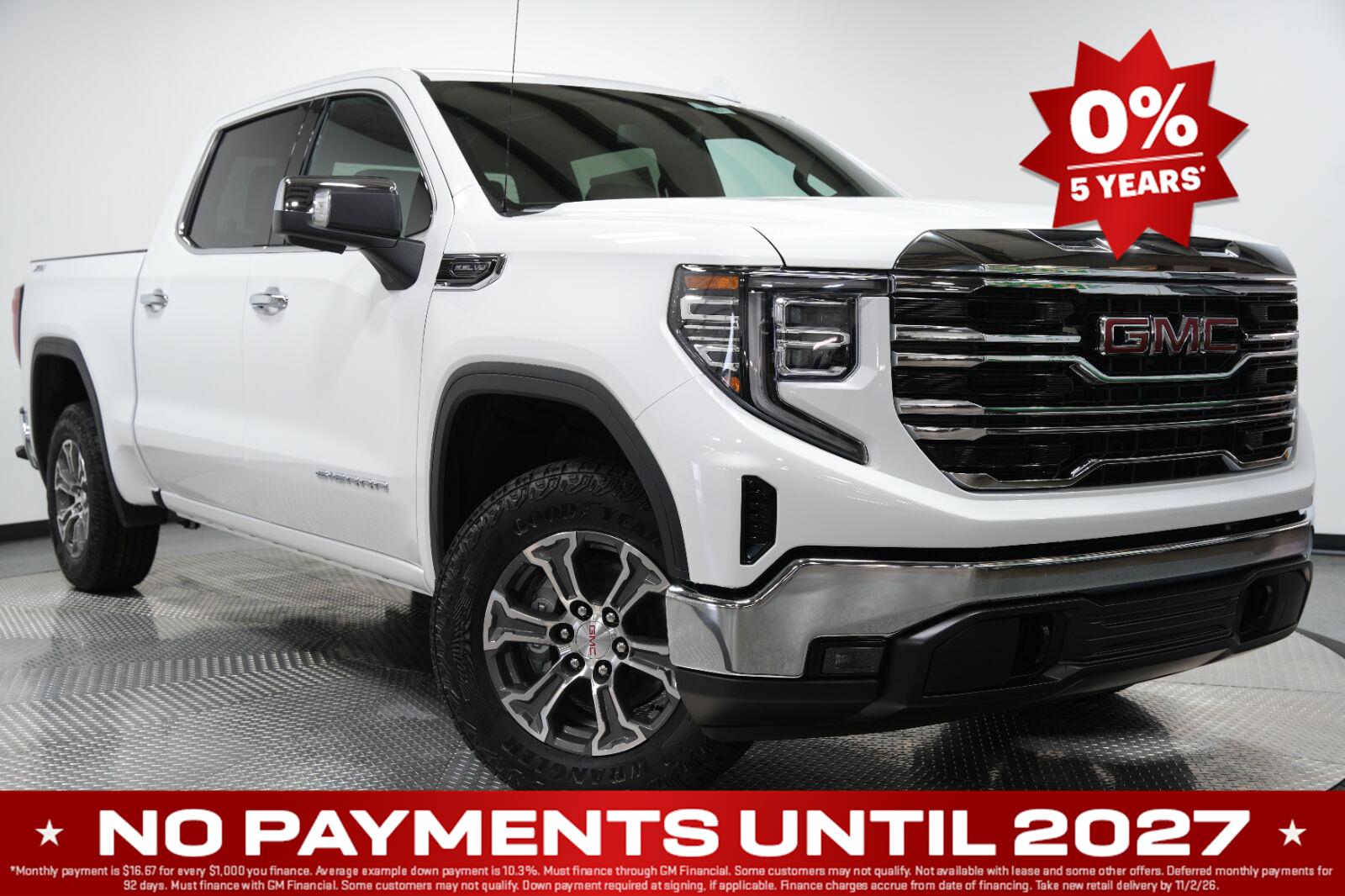 Summit White 2026 GMC Sierra 1500 Pickup Truck Four-Wheel Drive Automatic