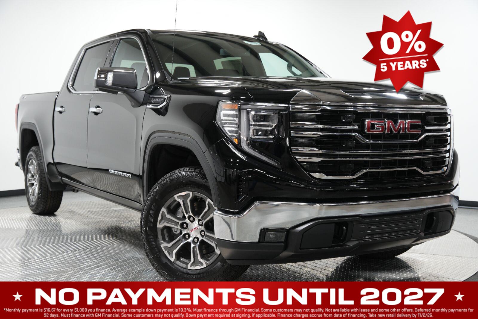 Onyx Black 2026 GMC Sierra 1500 Pickup Truck Four-Wheel Drive Automatic