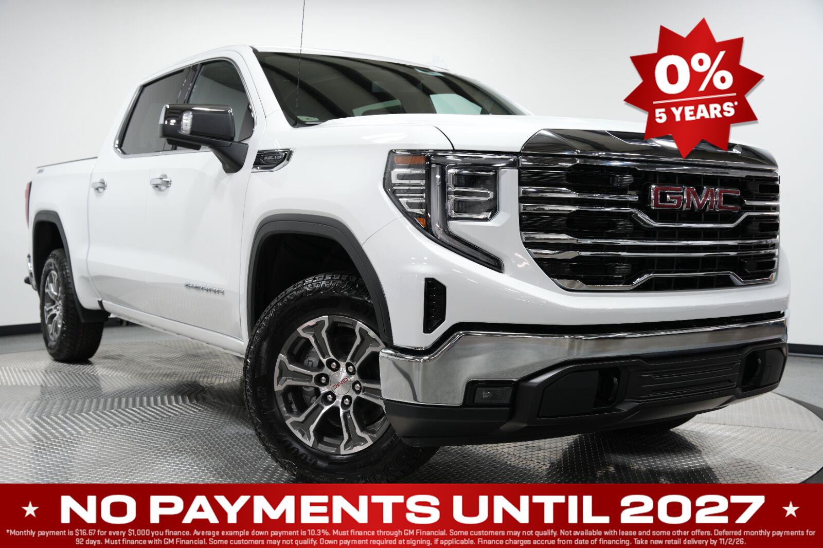 Summit White 2026 GMC Sierra 1500 Pickup Truck Four-Wheel Drive Automatic