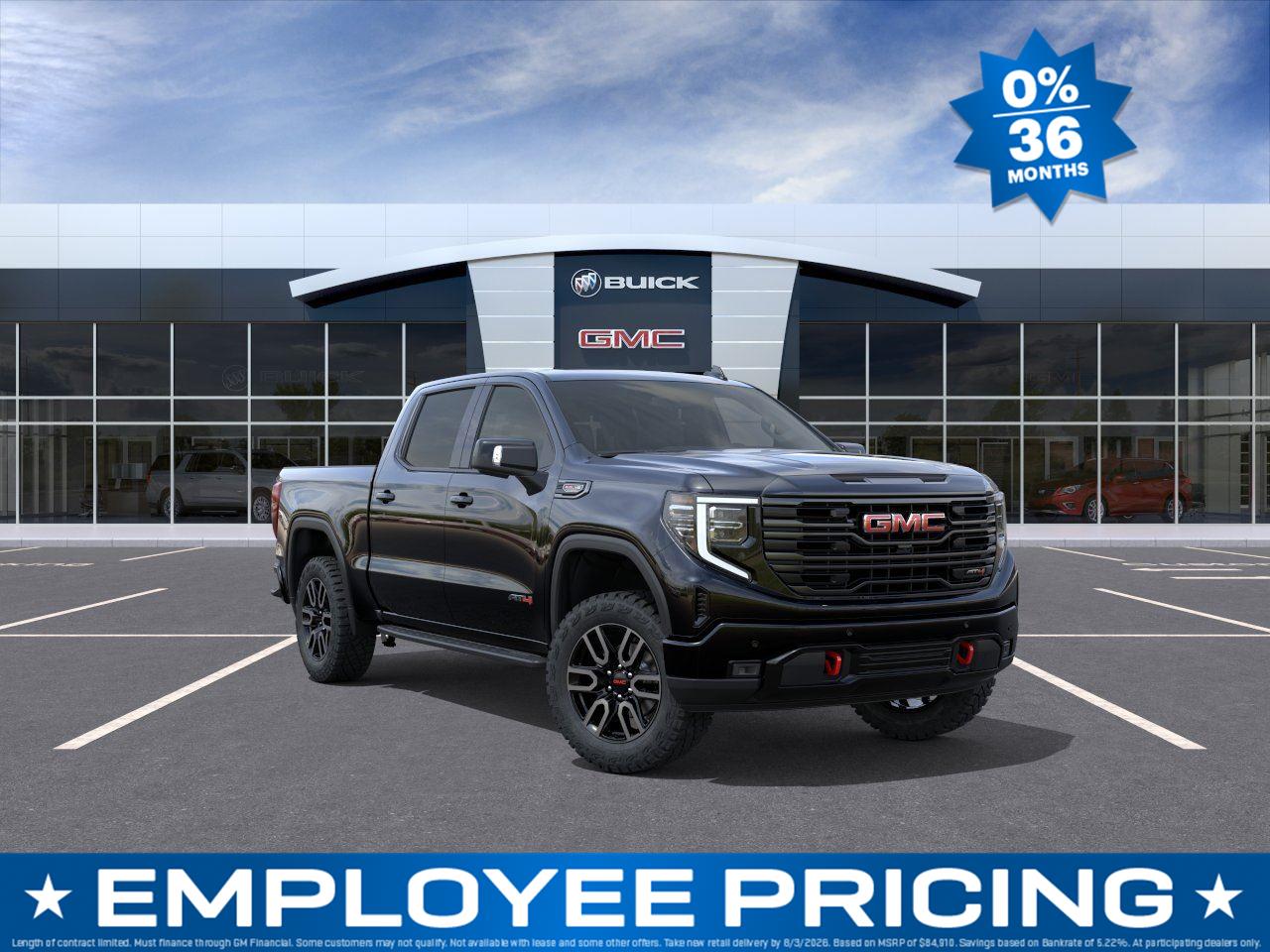 Onyx Black 2026 GMC Sierra 1500 Pickup Truck Four-Wheel Drive Automatic