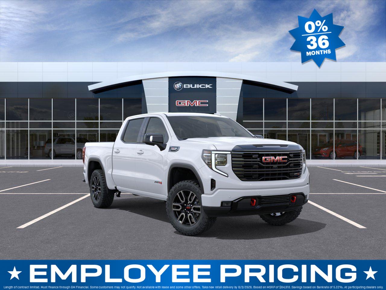Summit White 2026 GMC Sierra 1500 Pickup Truck Four-Wheel Drive Automatic