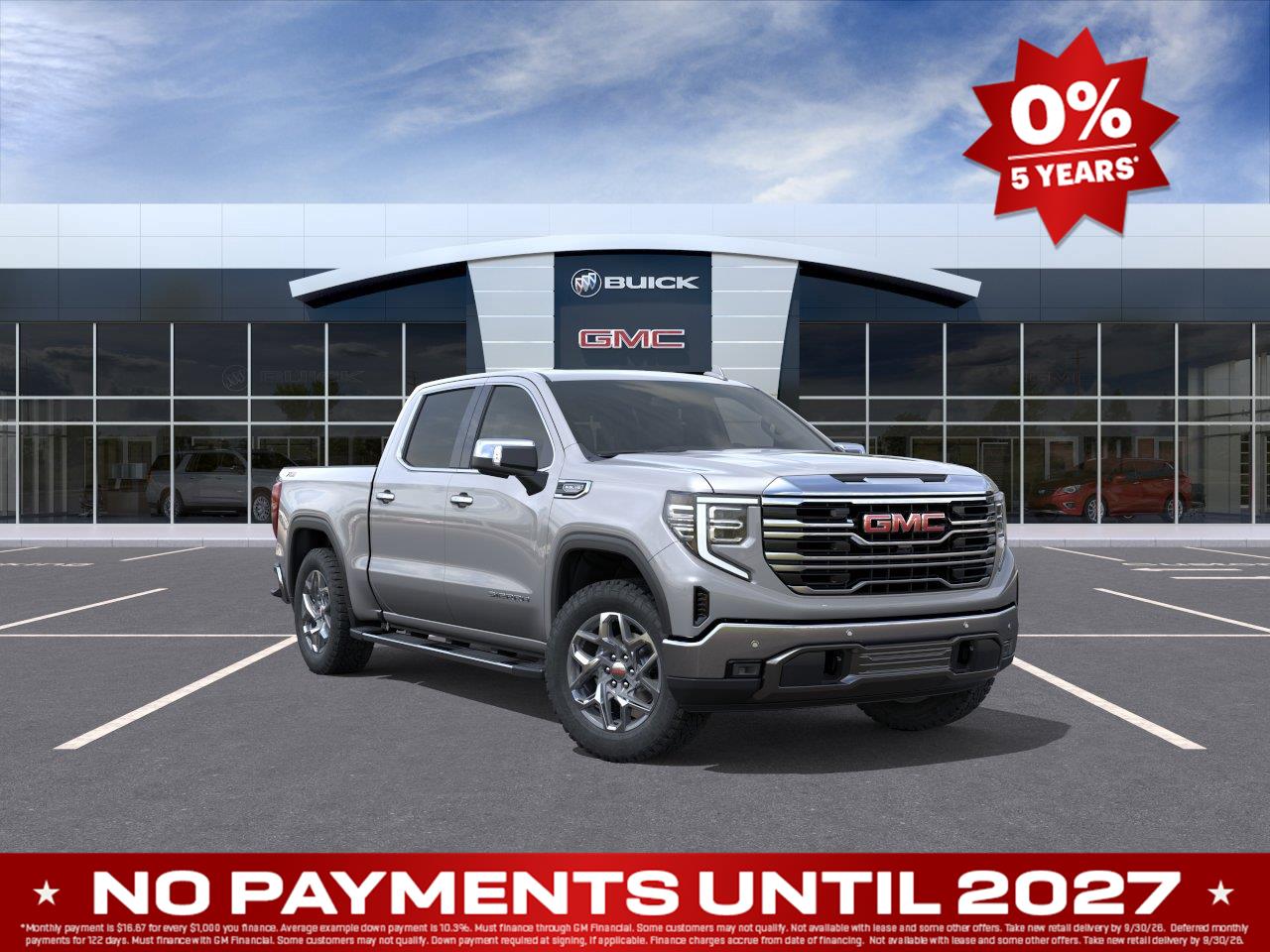 Sterling Metallic 2026 GMC Sierra 1500 Pickup Truck Four-Wheel Drive Automatic