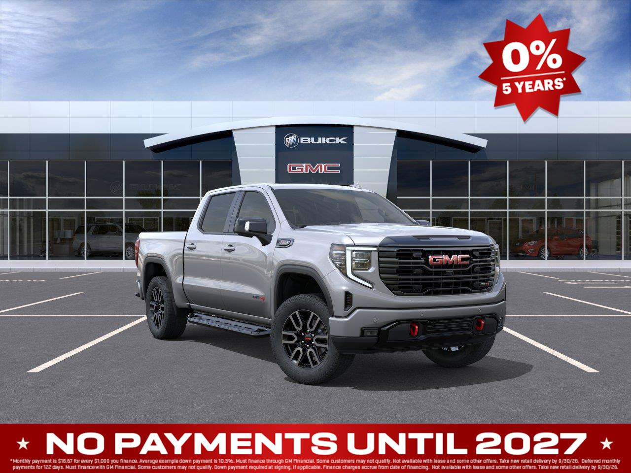Sterling Metallic 2026 GMC Sierra 1500 Pickup Truck Four-Wheel Drive Automatic