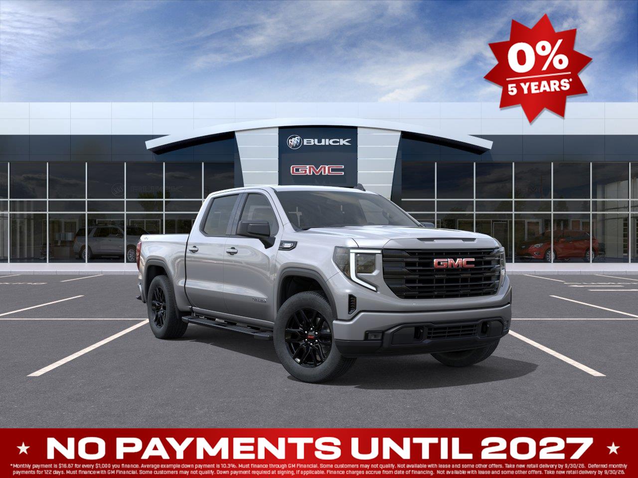 Sterling Metallic 2026 GMC Sierra 1500 Pickup Truck Four-Wheel Drive Automatic