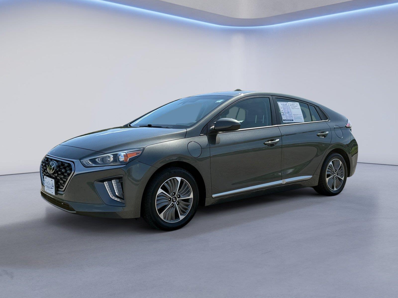 Amazon Gray 2021 Hyundai Ioniq Hybrid Plug-In Hatchback Front-Wheel Drive Automatic