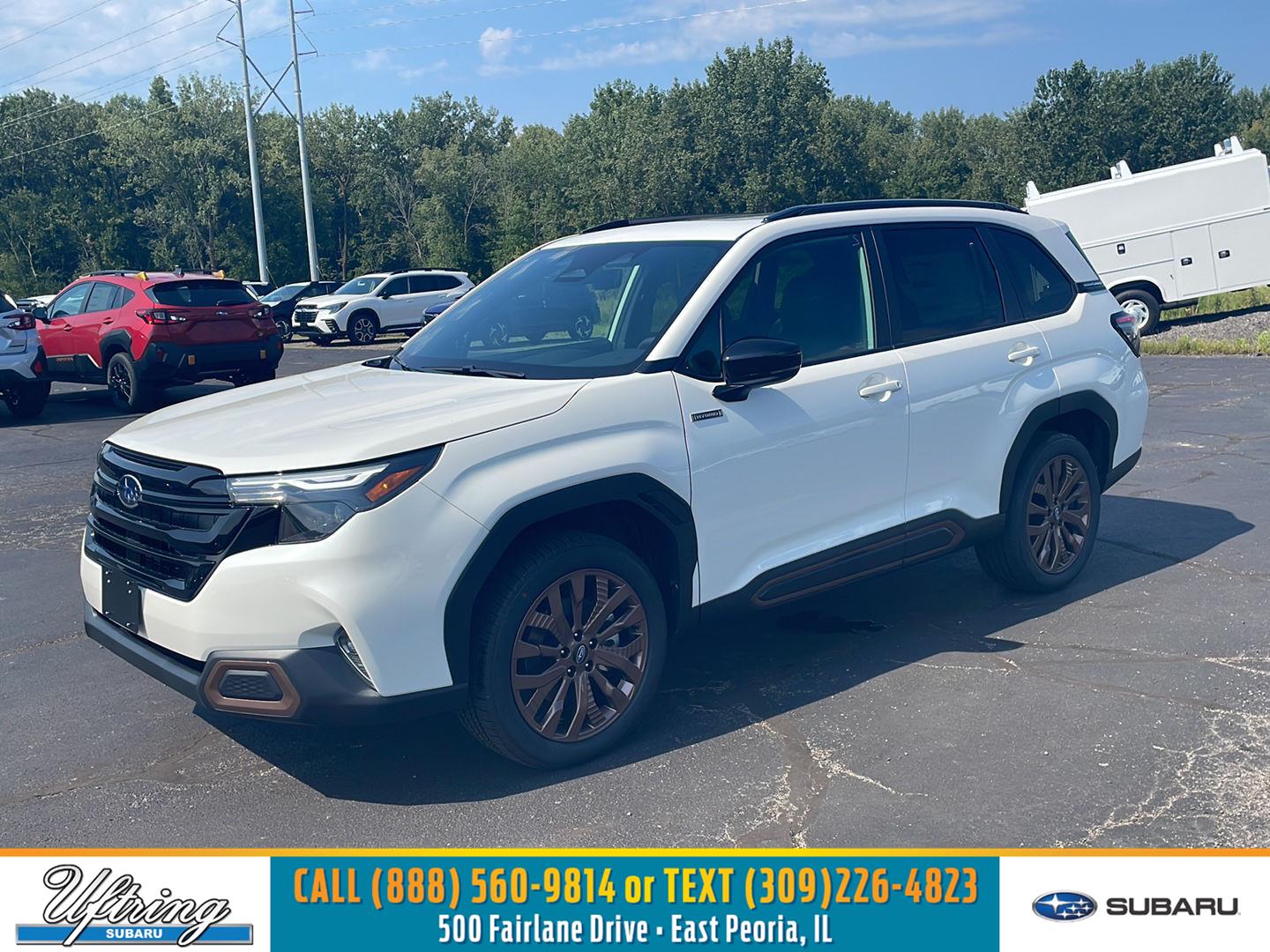 Crystal White Pearl 2026 Subaru Forester Hybrid SUV / Crossover All-Wheel Drive Continuously Variable Transmission