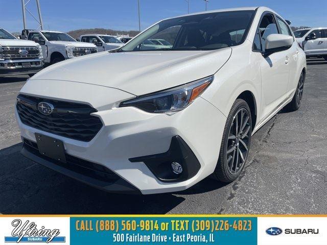 Crystal White Pearl 2026 Subaru Impreza Sport AWD Wagon All-Wheel Drive Continuously Variable Transmission