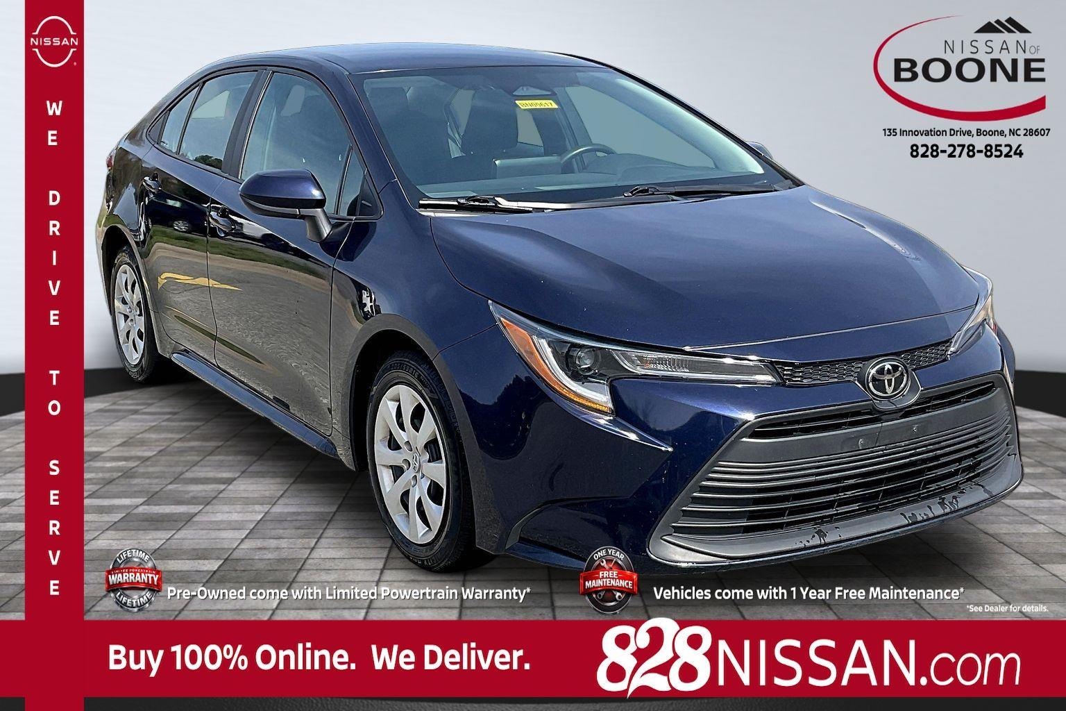 Blueprint 2024 Toyota Corolla LE FWD Sedan Front-Wheel Drive Continuously Variable Transmission