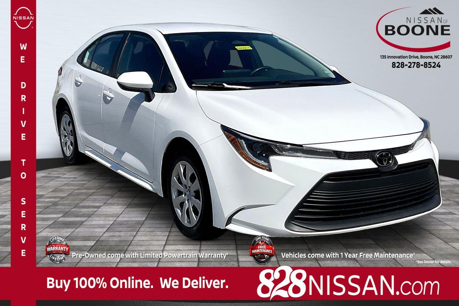 Ice Cap 2024 Toyota Corolla LE FWD Sedan Front-Wheel Drive Continuously Variable Transmission