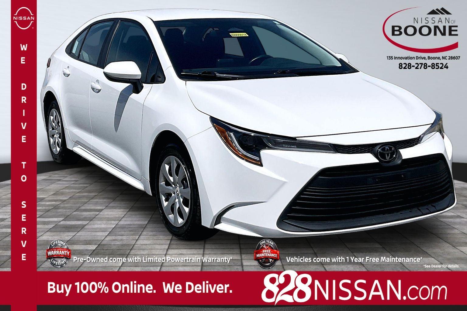 Ice Cap 2024 Toyota Corolla LE FWD Sedan Front-Wheel Drive Continuously Variable Transmission