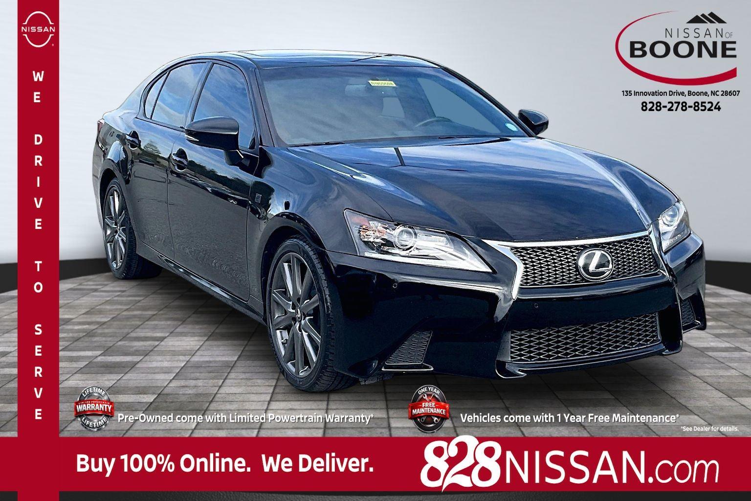Black (Obsidian) 2015 Lexus GS 350 Crafted Line RWD Sedan Rear-Wheel Drive Automatic