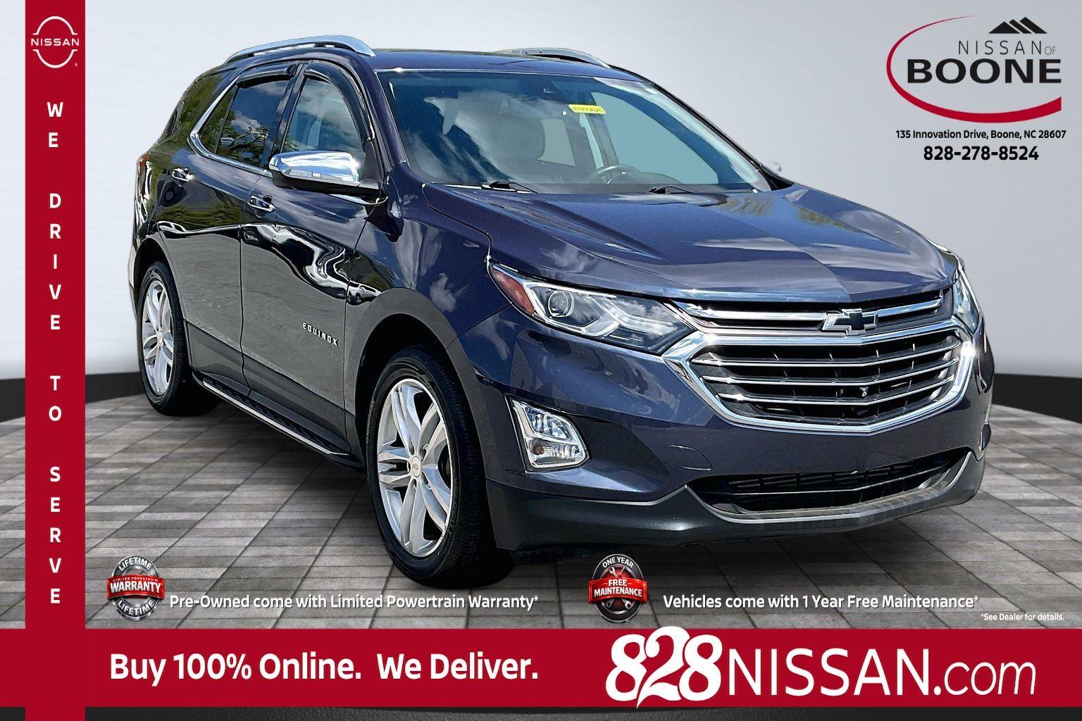 Storm Blue Metallic 2019 Chevrolet Equinox 2.0T Premier AWD SUV / Crossover Four-Wheel Drive 9-Speed Automatic Overdrive