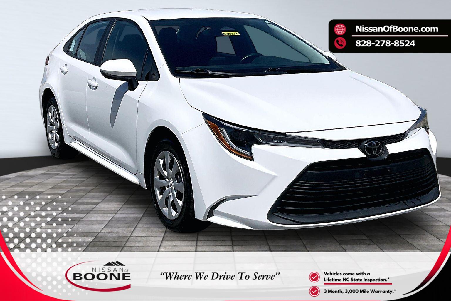 Ice Cap 2024 Toyota Corolla Sedan Front-Wheel Drive Continuously Variable Transmission