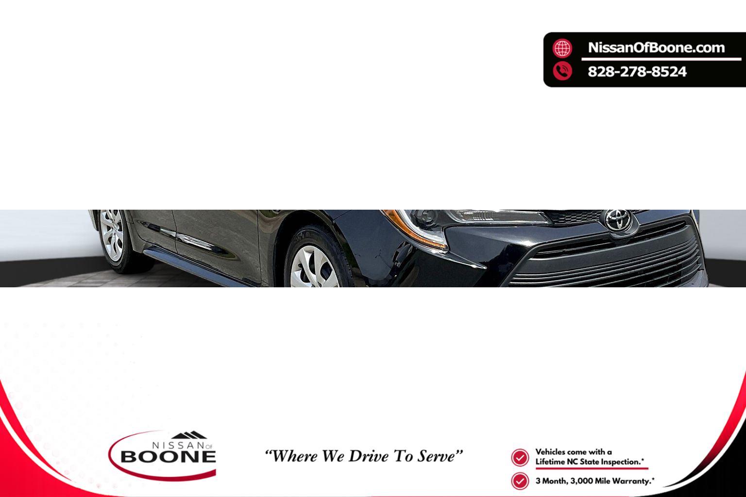 Midnight Black Metallic 2024 Toyota Corolla Sedan Front-Wheel Drive Continuously Variable Transmission
