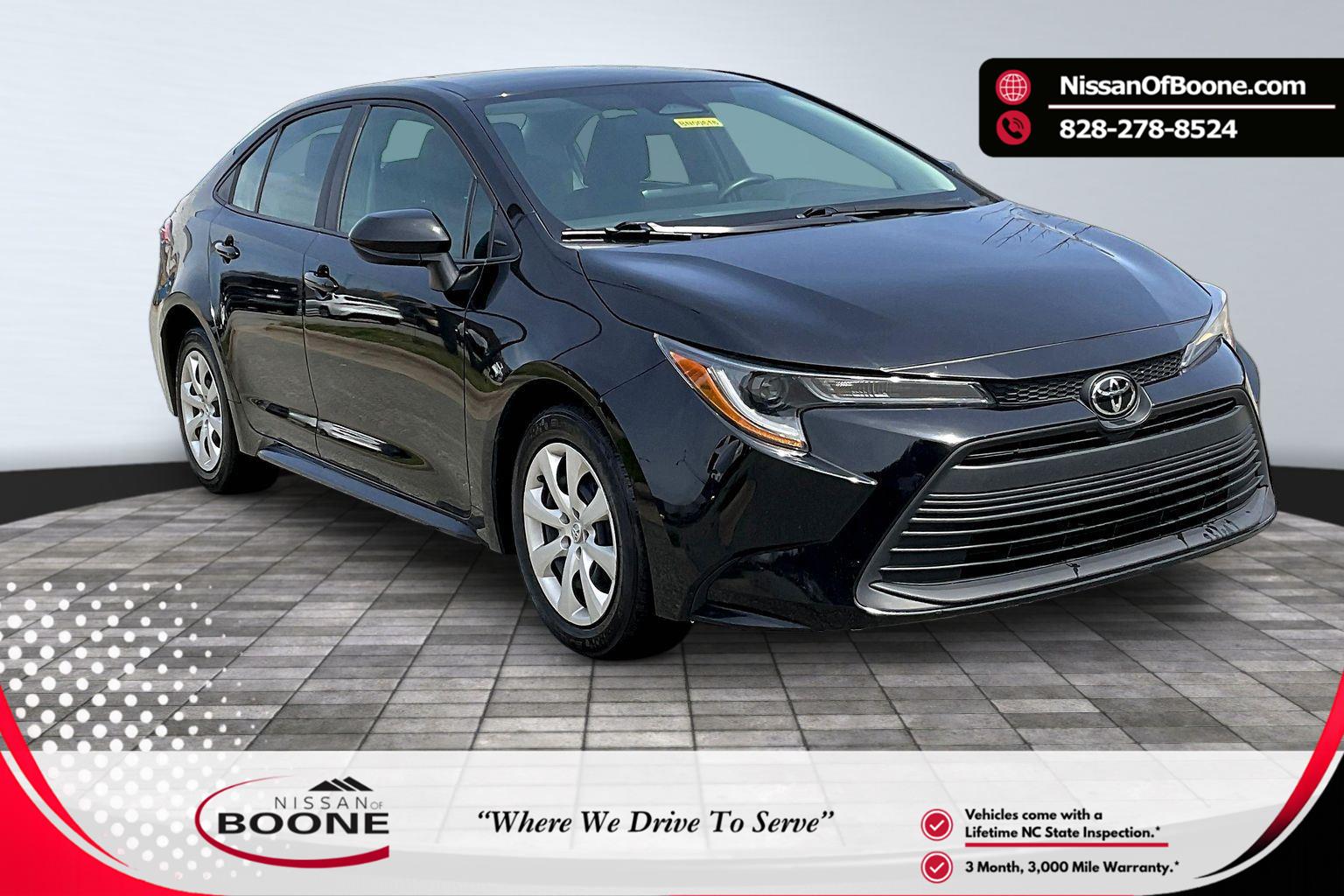 Midnight Black Metallic 2024 Toyota Corolla Sedan Front-Wheel Drive Continuously Variable Transmission