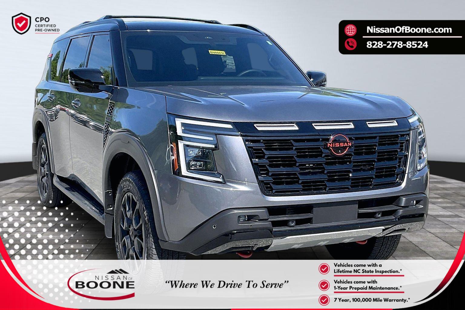 Gray (Gun Metallic) 2025 Nissan Armada PRO-4X 4WD SUV / Crossover Four-Wheel Drive Automatic