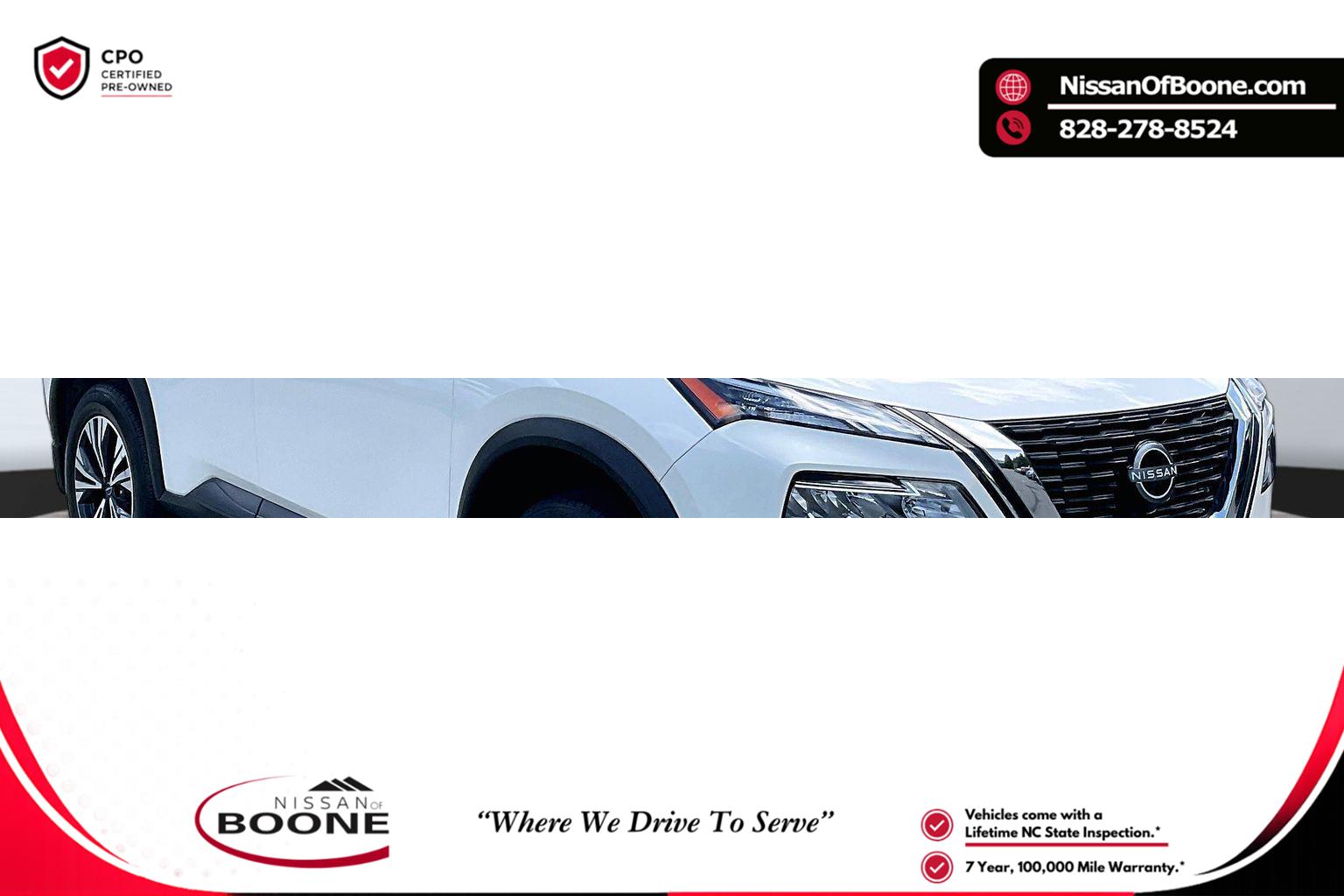 Pearl White Tricoat 2023 Nissan Rogue SUV / Crossover All-Wheel Drive Continuously Variable Transmission