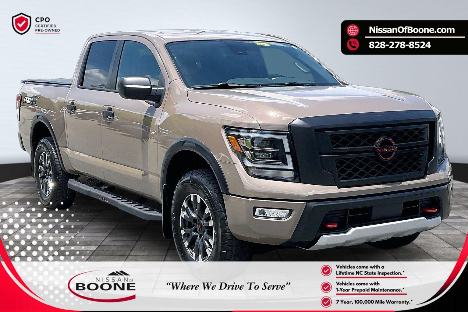 Baja Storm 2024 Nissan Titan PRO-4X Crew Cab 4WD Pickup Truck Four-Wheel Drive Automatic