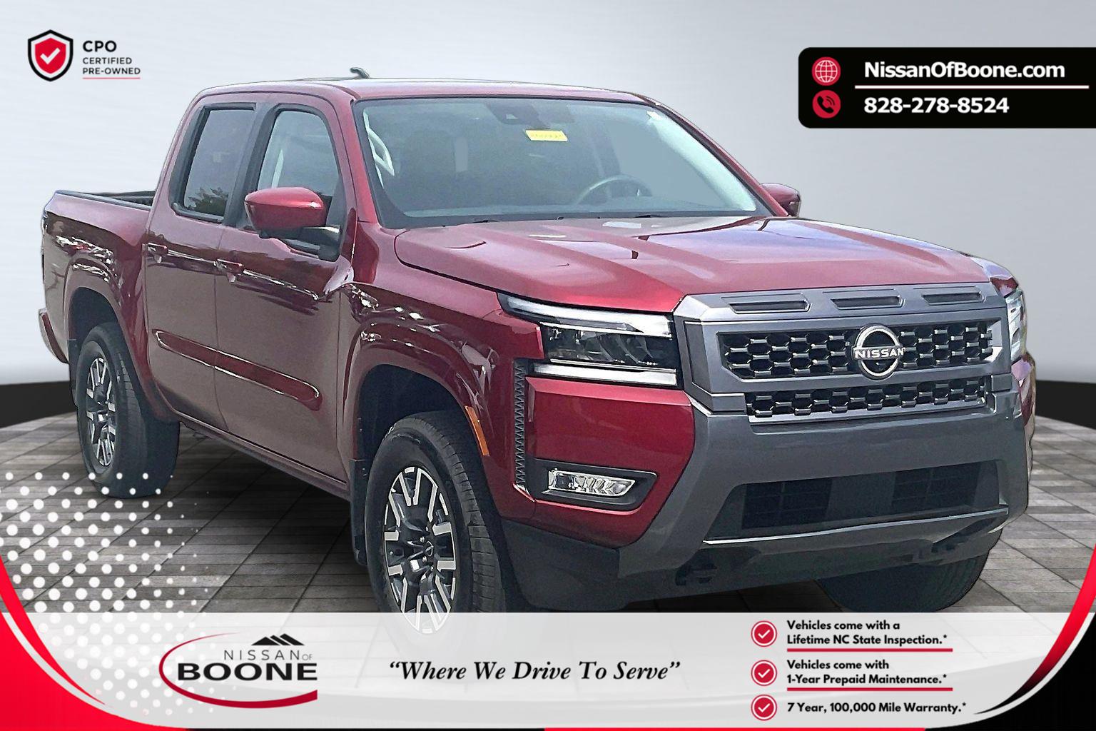 Cardinal Red Metallic Tricoat 2025 Nissan Frontier SL Crew Cab 4WD Pickup Truck Four-Wheel Drive Automatic