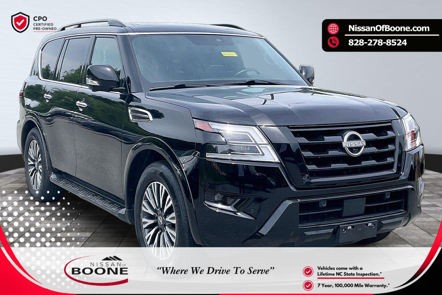 Super Black 2023 Nissan Armada SUV / Crossover Four-Wheel Drive Automatic