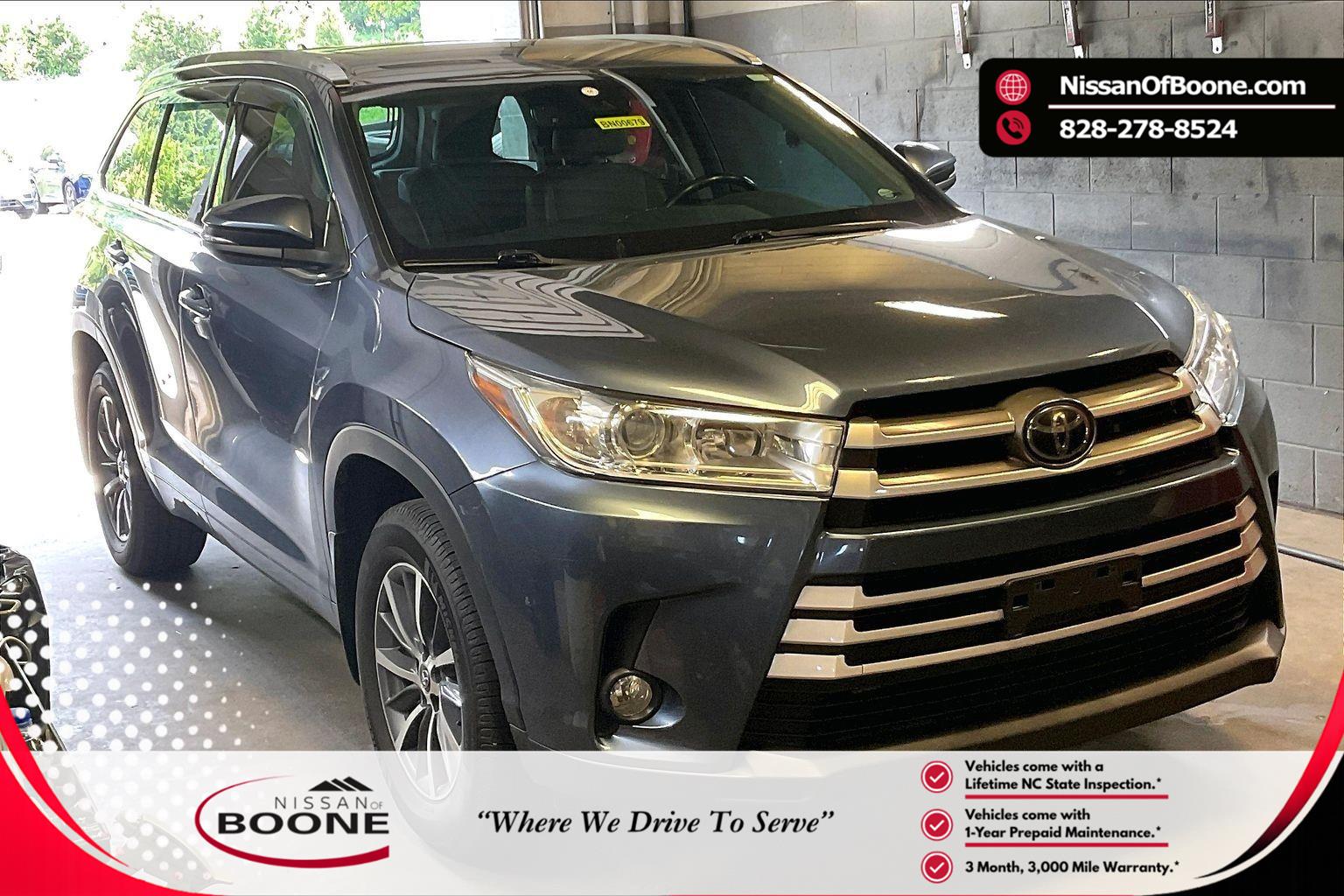 Shoreline Blue Pearl 2018 Toyota Highlander XLE AWD SUV / Crossover All-Wheel Drive 8-Speed Automatic