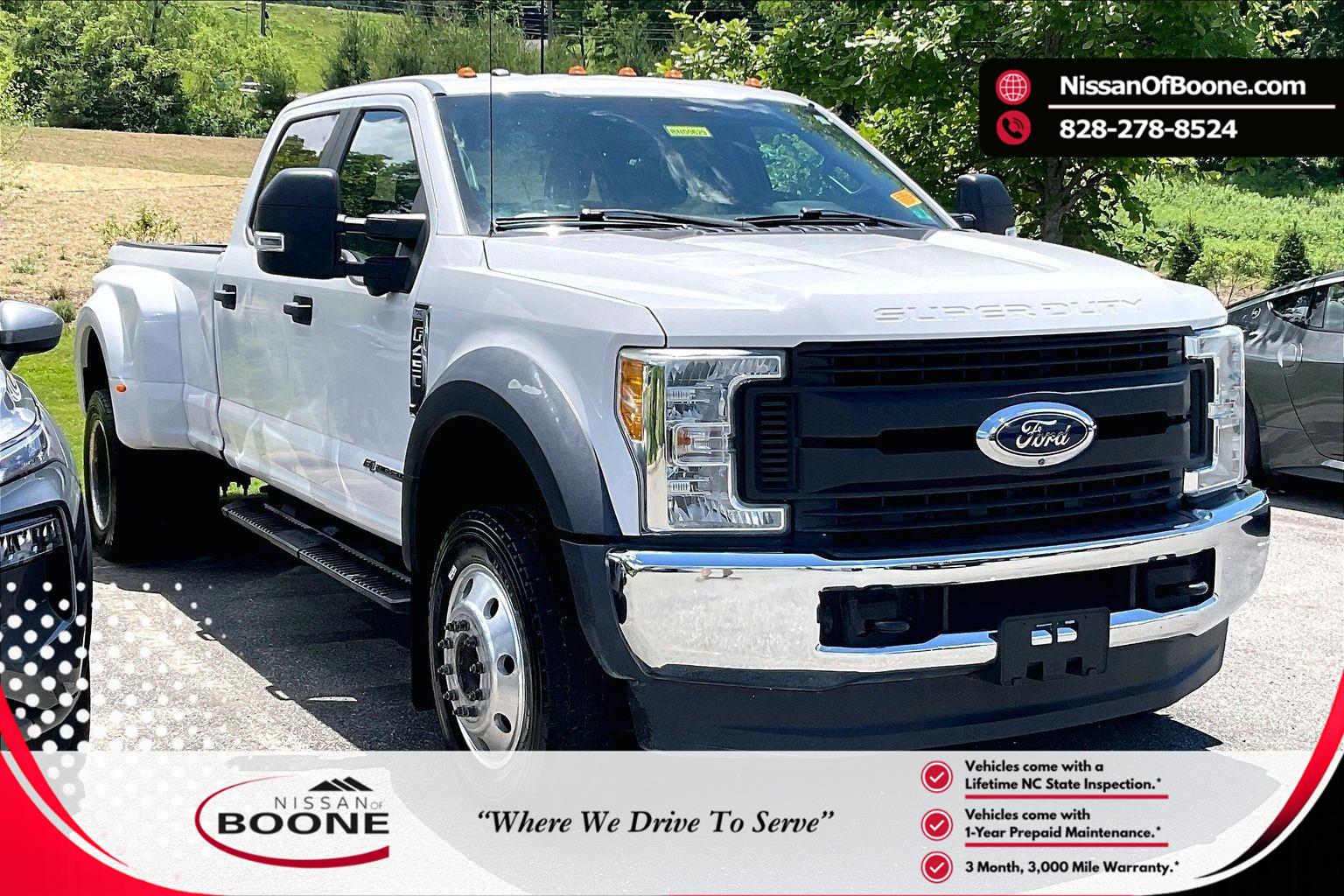 Oxford White 2017 Ford F-450 Super Duty XL Crew Cab LB DRW 4WD Pickup Truck Four-Wheel Drive 6-Speed Automatic