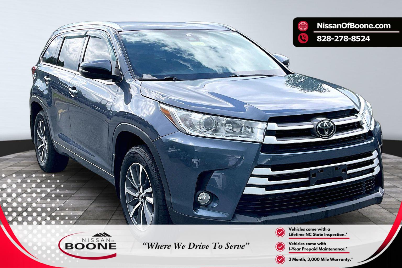Shoreline Blue Pearl 2018 Toyota Highlander SUV / Crossover All-Wheel Drive 8-Speed Automatic