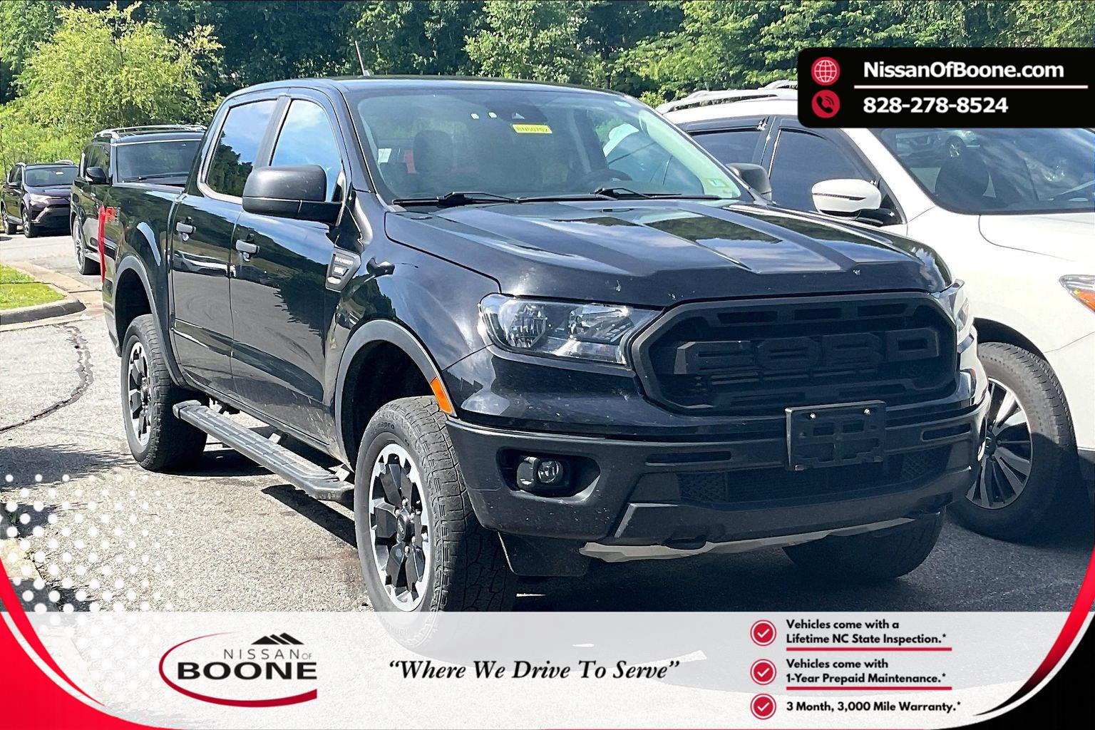 Shadow Black 2021 Ford Ranger Pickup Truck Four-Wheel Drive Automatic