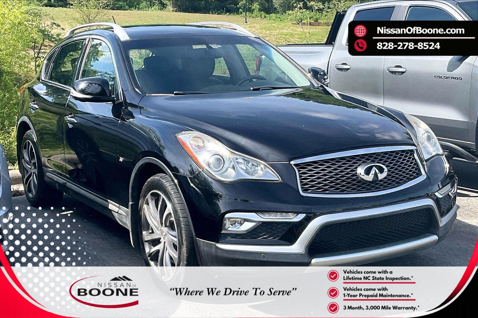 Black Obsidian 2016 INFINITI QX50 SUV / Crossover Rear-Wheel Drive Automatic