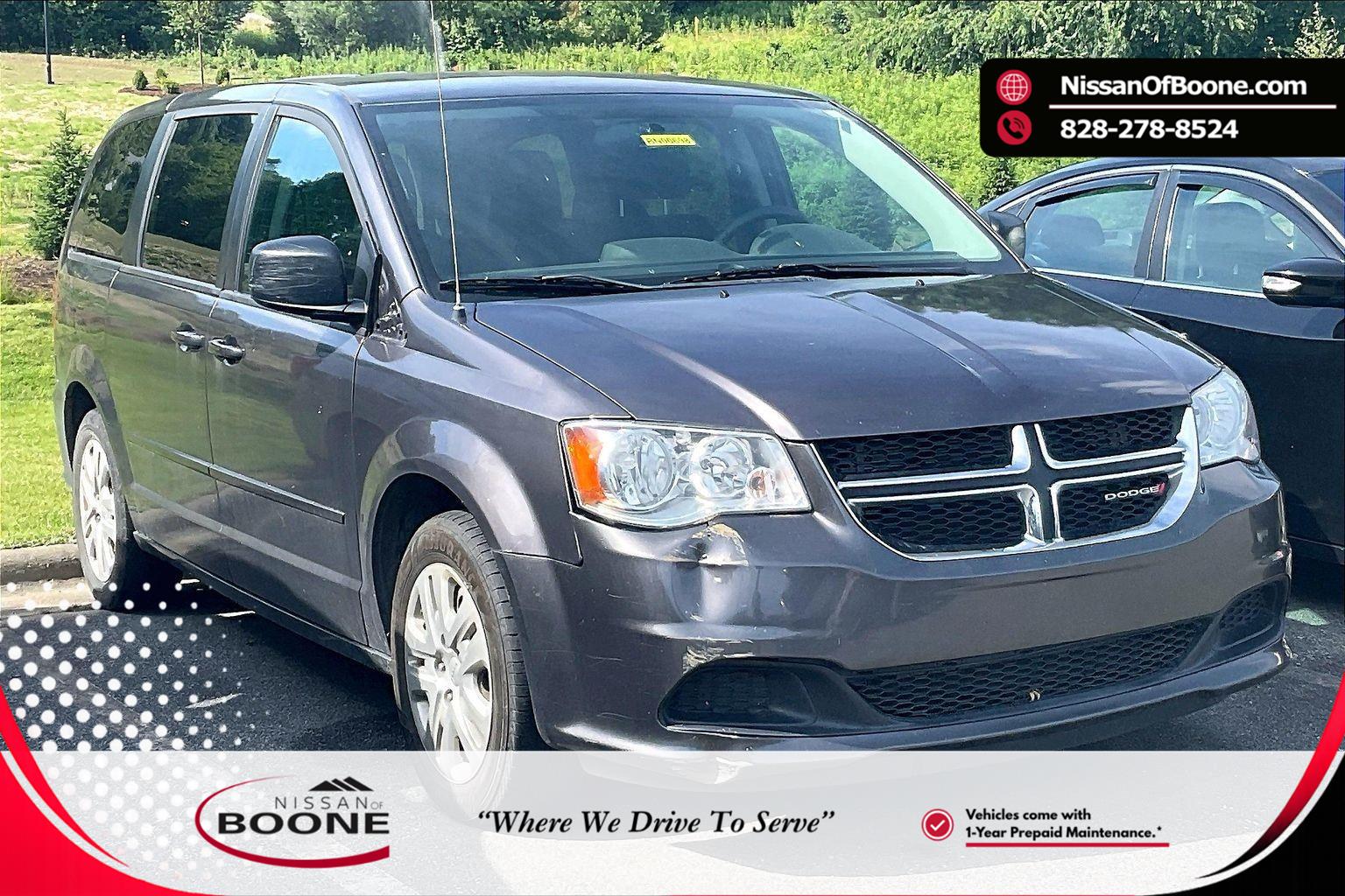 Gray (Granite Pearlcoat) 2017 Dodge Grand Caravan Minivan Front-Wheel Drive 6-Speed Automatic