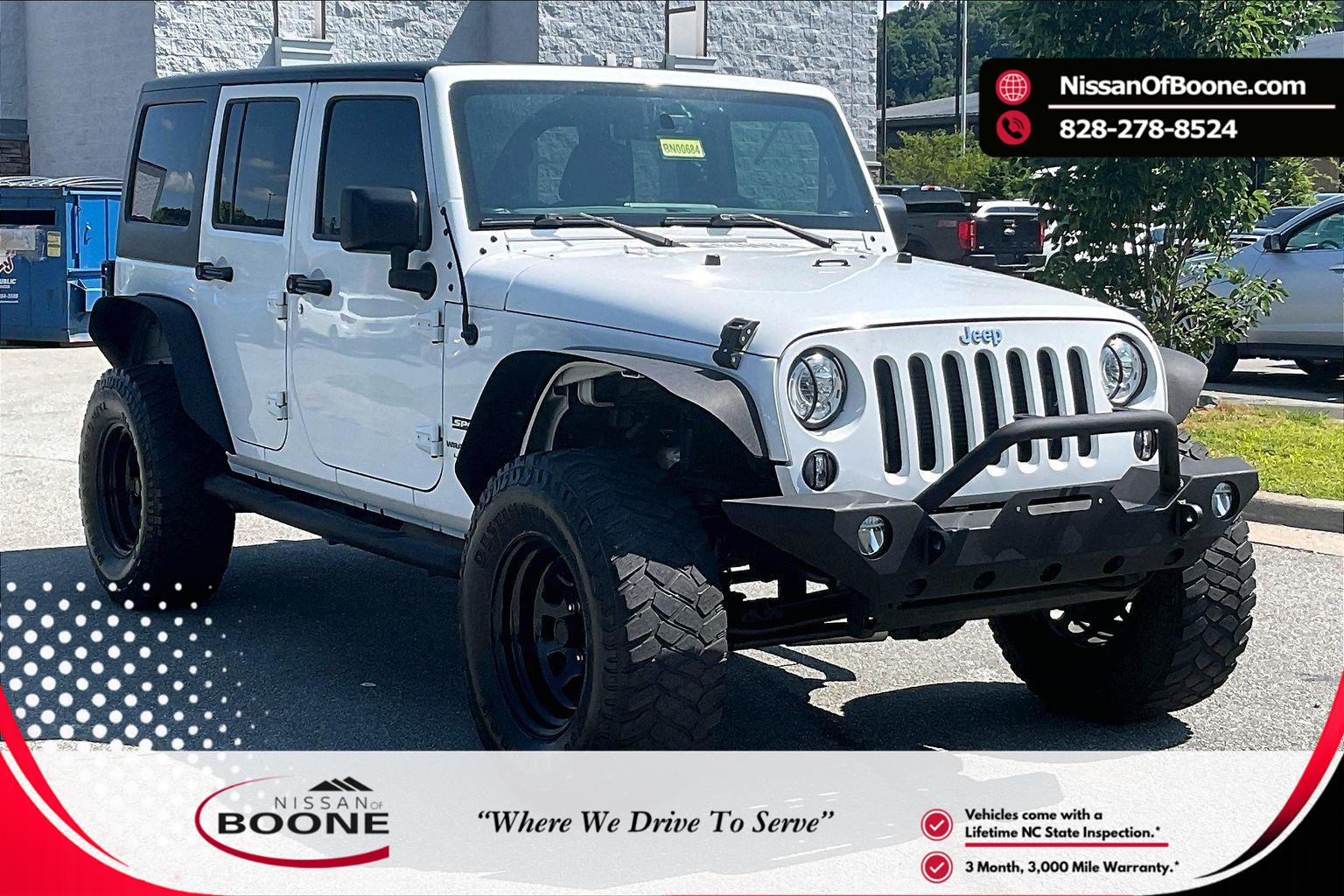 Bright White Clearcoat 2018 Jeep Wrangler SUV / Crossover Four-Wheel Drive 5-Speed Automatic