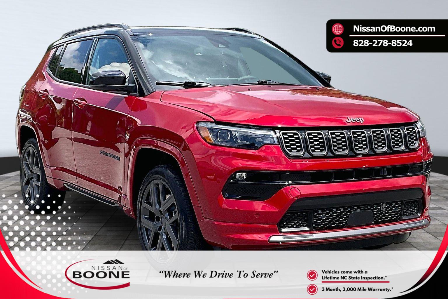 Red Hot Pearlcoat 2024 Jeep Compass SUV / Crossover Four-Wheel Drive 8-Speed Automatic