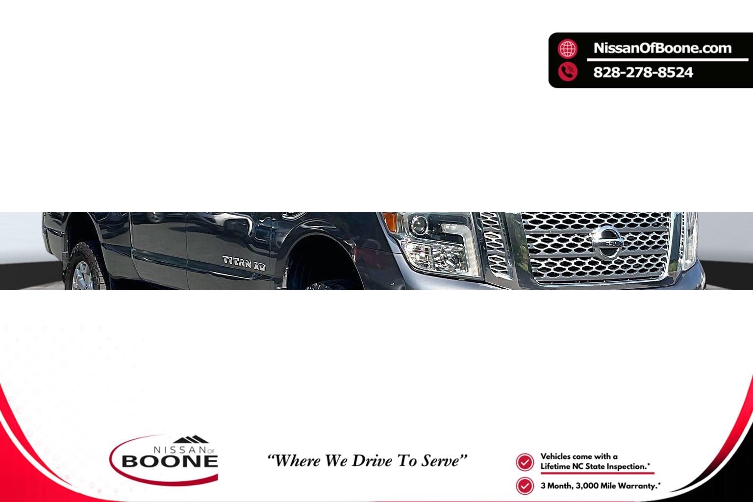 Gray (Gun Metallic) 2016 Nissan Titan Pickup Truck Four-Wheel Drive Automatic