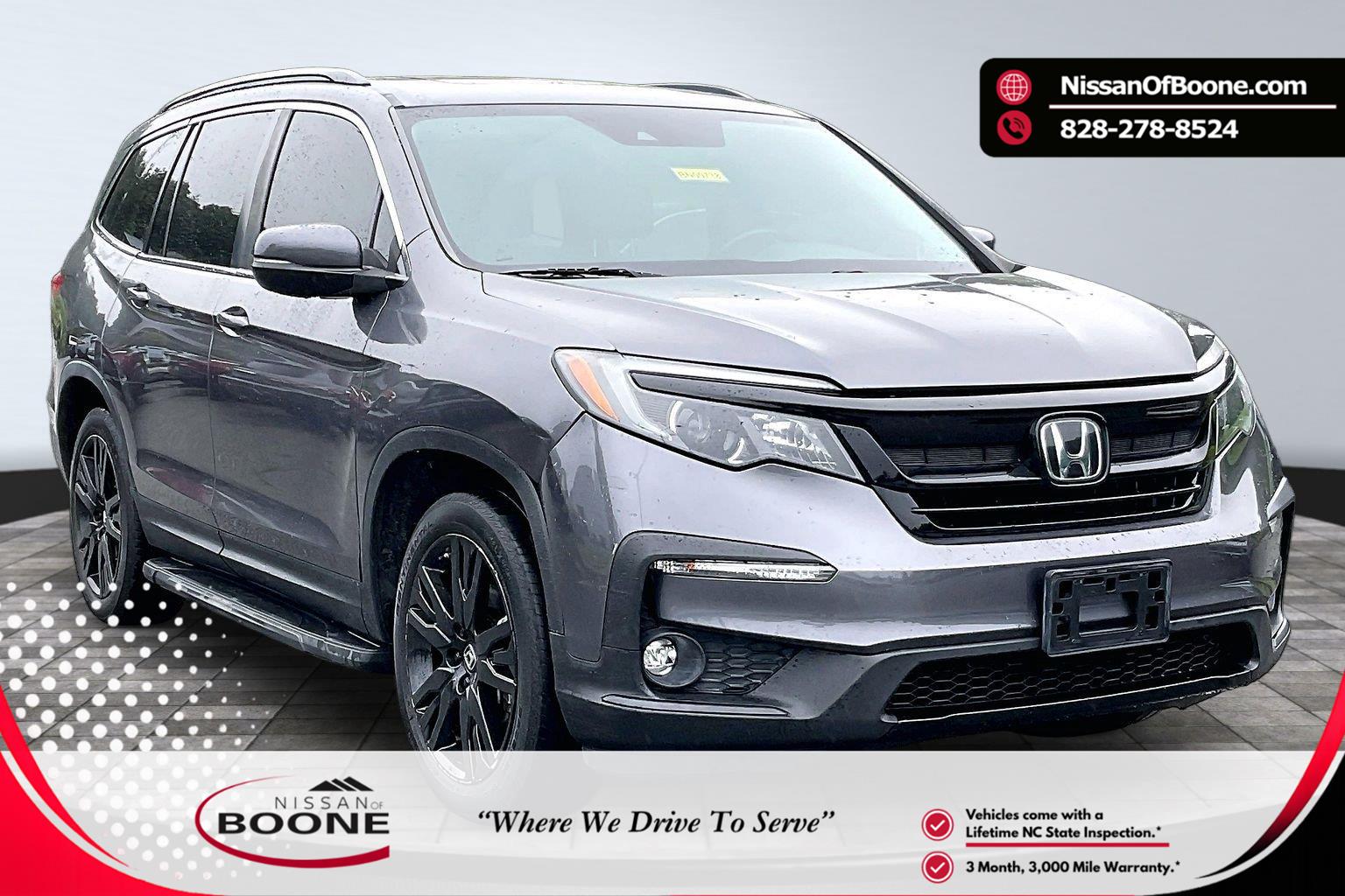 Gray (Modern Steel Metallic) 2021 Honda Pilot SUV / Crossover All-Wheel Drive 9-Speed Automatic