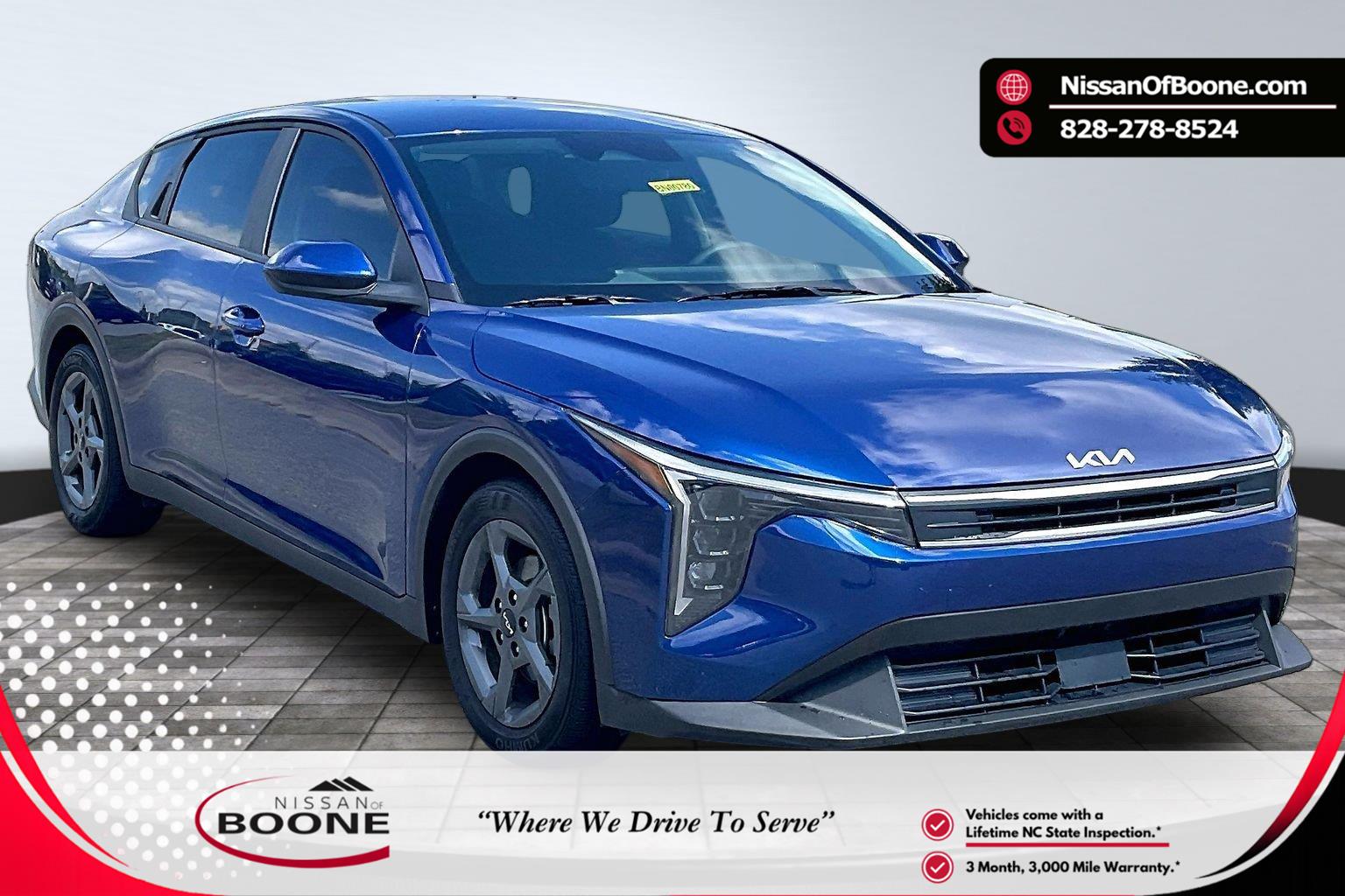 Deep Sea Blue 2025 Kia K4 Sedan Front-Wheel Drive Continuously Variable Transmission