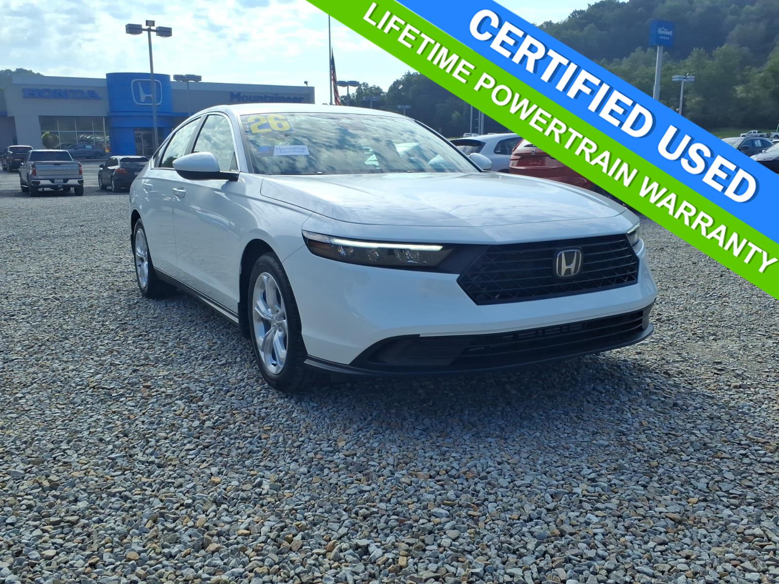 Platinum White Pearl 2026 Honda Accord Sedan Front-Wheel Drive Continuously Variable Transmission