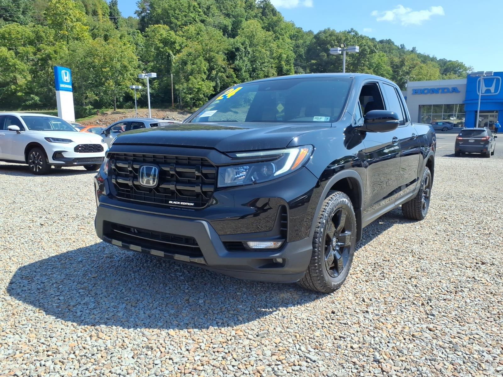 Crystal Black Pearl 2024 Honda Ridgeline Pickup Truck All-Wheel Drive Automatic