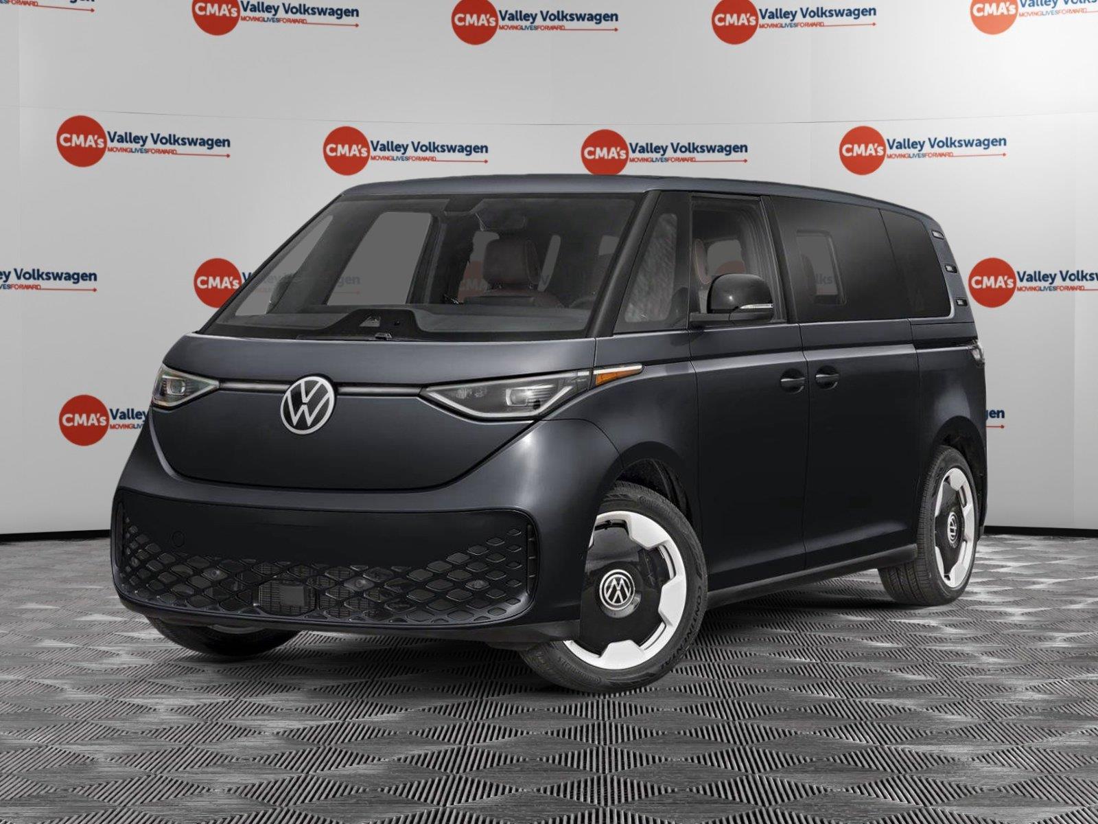 Deep Black Pearl 2025 Volkswagen ID.Buzz Minivan Rear-Wheel Drive Automatic