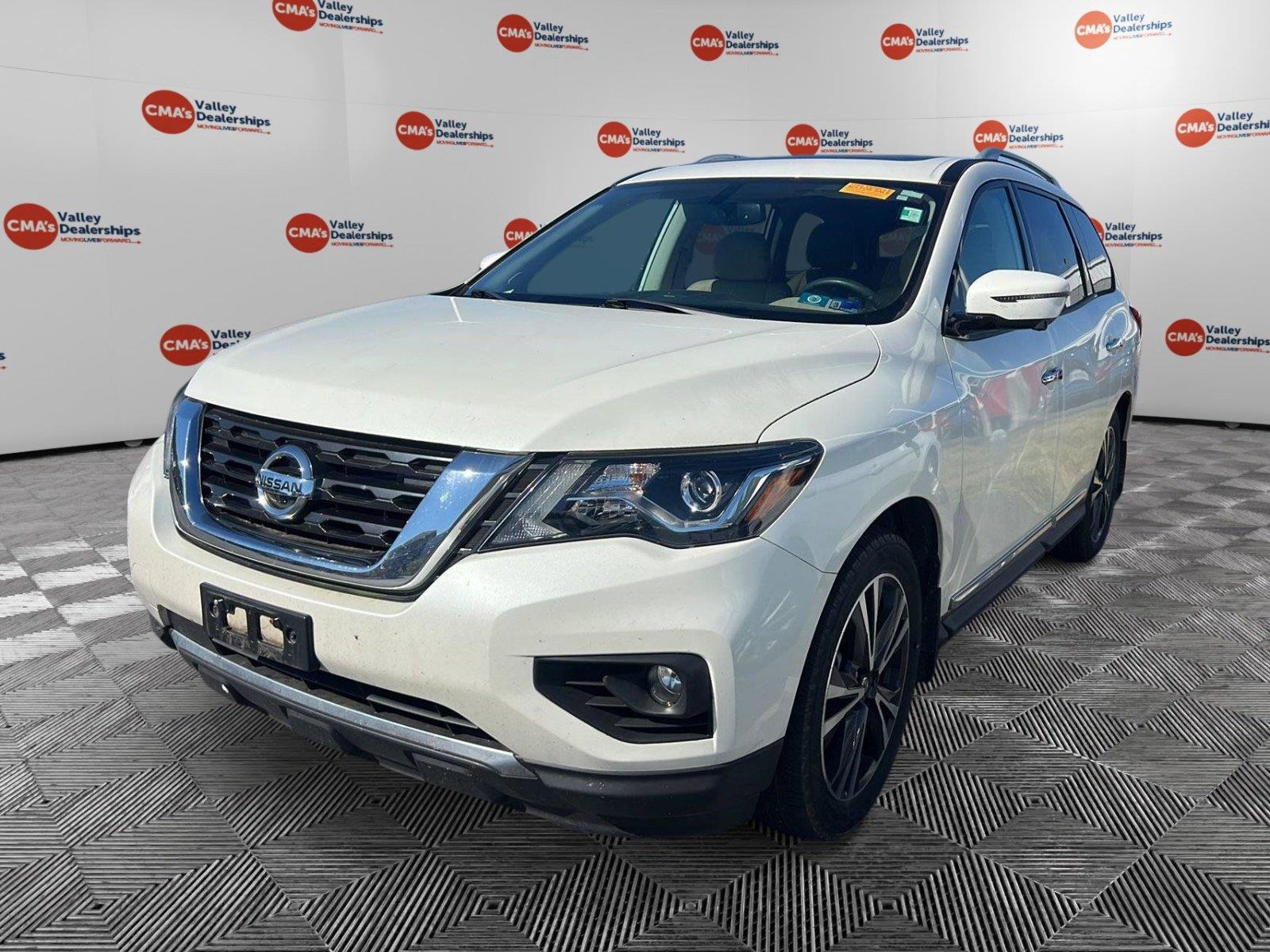 Pearl White Tricoat 2020 Nissan Pathfinder SUV / Crossover Four-Wheel Drive Continuously Variable Transmission
