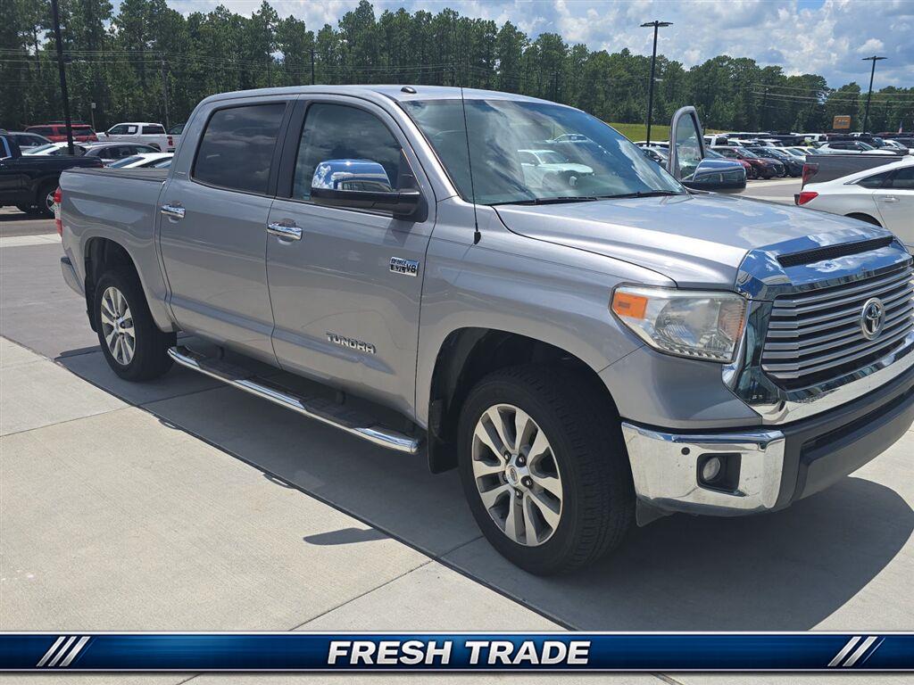 Silver Sky Metallic 2017 Toyota Tundra Pickup Truck Four-Wheel Drive Automatic