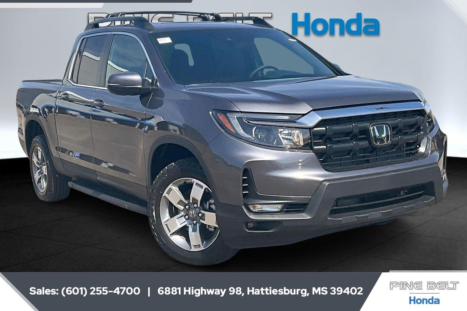 Gray (Modern Steel Metallic) 2026 Honda Ridgeline Pickup Truck All-Wheel Drive 9-Speed Automatic