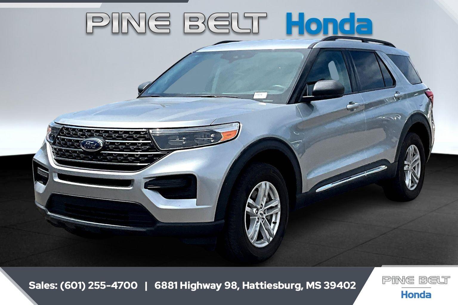 Iconic Silver 2023 Ford Explorer XLT AWD SUV / Crossover All-Wheel Drive Automatic