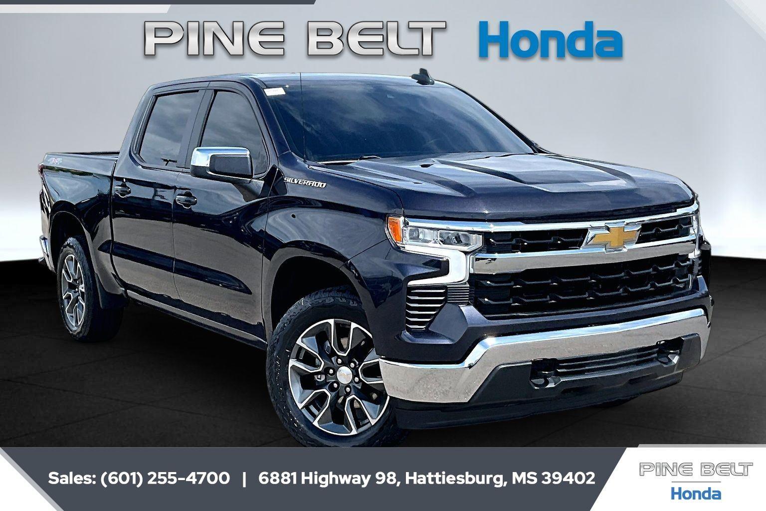 Dark Ash Metallic 2023 Chevrolet Silverado 1500 Pickup Truck Four-Wheel Drive 8-Speed Automatic