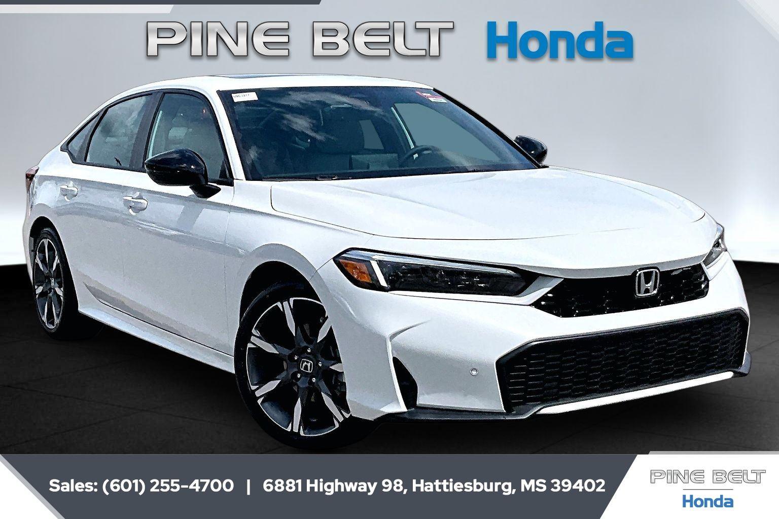 Platinum White Pearl 2026 Honda Civic Hybrid Sedan Front-Wheel Drive 1-Speed Dual Clutch